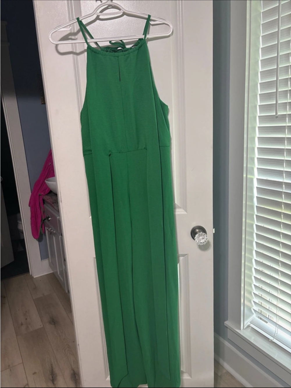 Bright Green Sleeveless Jumpsuit